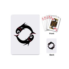 Black Fishes Playing Cards (mini) 