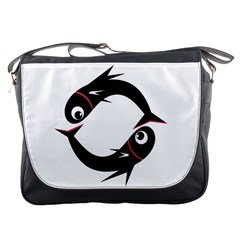 Black Fishes Messenger Bags