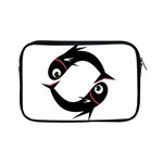 Black fishes Apple iPad Mini Zipper Cases Front