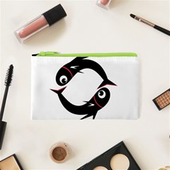 Black Fishes Cosmetic Bag (xs)