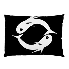 White Fishes Pillow Case