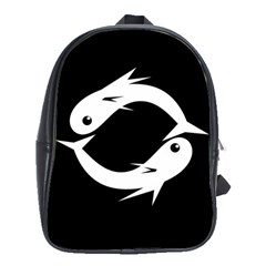 White Fishes School Bags(large) 