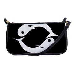 White Fishes Shoulder Clutch Bags