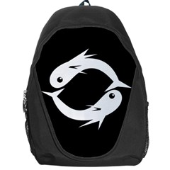 White Fishes Backpack Bag