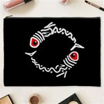 Abstract fishes Cosmetic Bag (XXXL)  Front