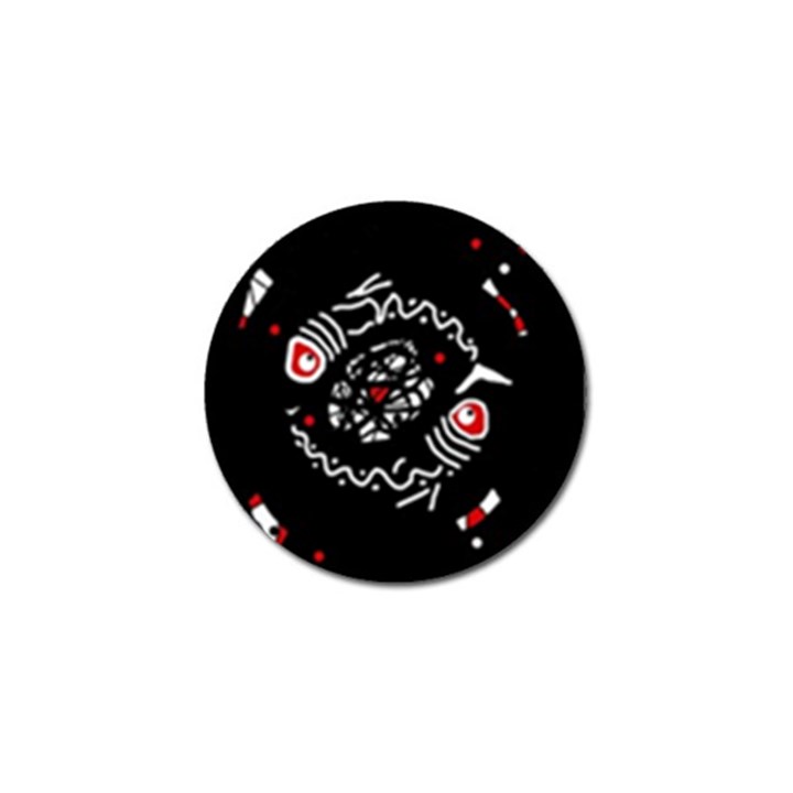 Abstract fishes Golf Ball Marker