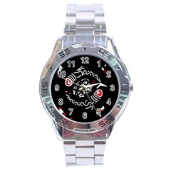 Abstract Fishes Stainless Steel Analogue Watch by Valentinaart