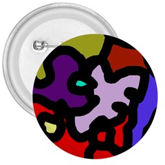 Colorful Abstraction By Moma 3  Buttons