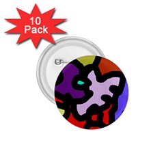 Colorful Abstraction By Moma 1 75  Buttons (10 Pack)