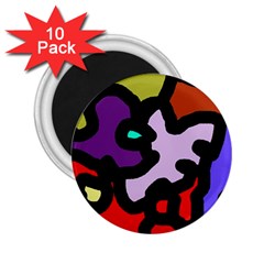 Colorful Abstraction By Moma 2 25  Magnets (10 Pack) 