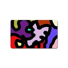 Colorful Abstraction By Moma Magnet (name Card)