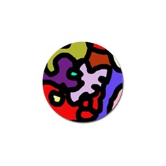 Colorful Abstraction By Moma Golf Ball Marker (4 Pack)