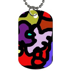 Colorful Abstraction By Moma Dog Tag (two Sides)