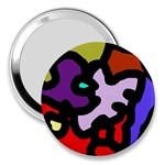 Colorful abstraction by Moma 3  Handbag Mirrors Front