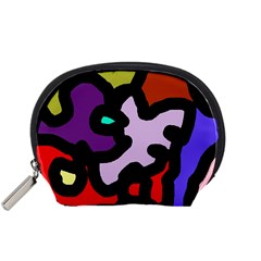 Colorful Abstraction By Moma Accessory Pouches (small)  by Valentinaart