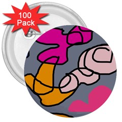 Colorful abstract design by Moma 3  Buttons (100 pack) 