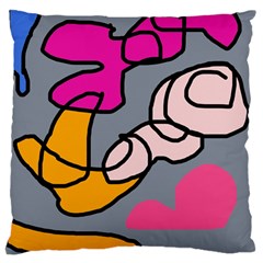 Colorful abstract design by Moma Large Cushion Case (Two Sides)