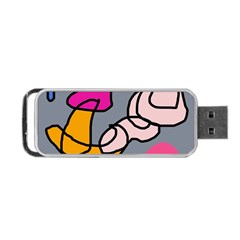 Colorful Abstract Design By Moma Portable Usb Flash (one Side) by Valentinaart