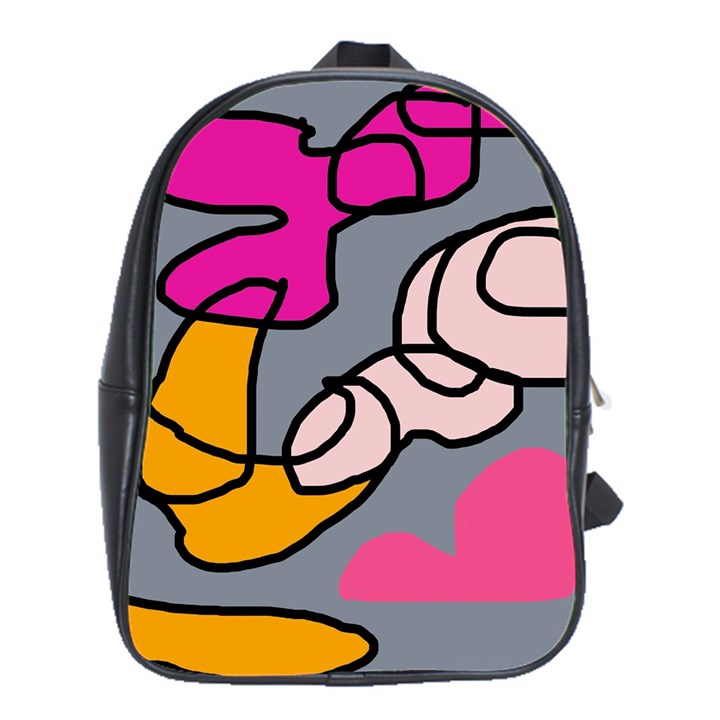 Colorful abstract design by Moma School Bags (XL) 