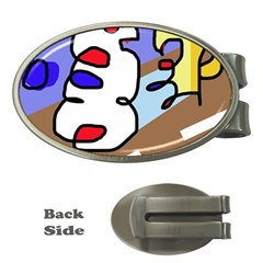 Abstract Comic Money Clips (oval) 