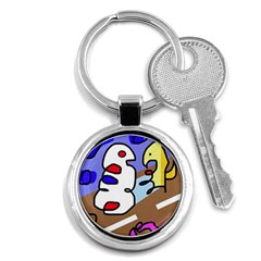 Abstract Comic Key Chains (round)  by Valentinaart