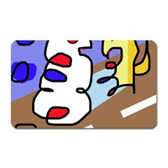 Abstract Comic Magnet (rectangular) by Valentinaart