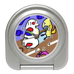 Abstract Comic Travel Alarm Clocks