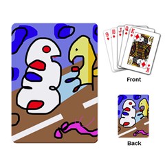 Abstract Comic Playing Card