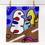 Abstract comic Face Towel Front