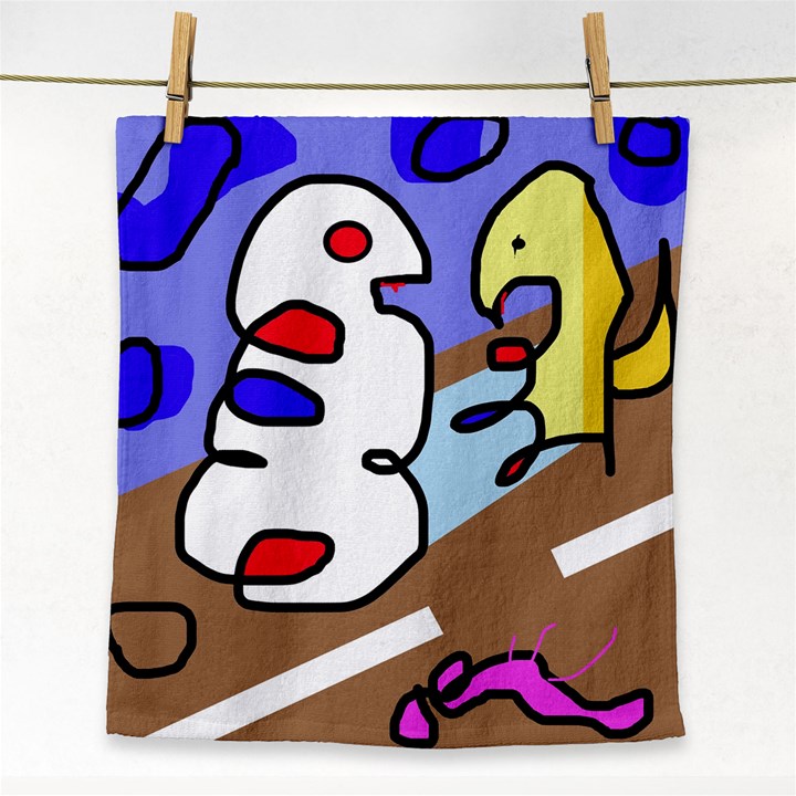 Abstract comic Face Towel