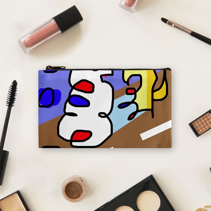 Abstract comic Cosmetic Bag (Small) 