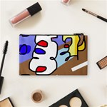 Abstract comic Cosmetic Bag (Small)  Back