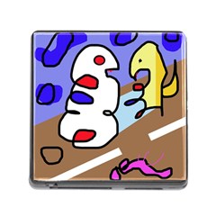 Abstract Comic Memory Card Reader (square)