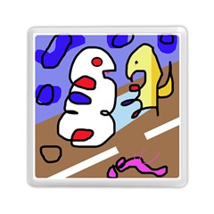 Abstract Comic Memory Card Reader (square)  by Valentinaart