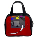 Red abstraction by Moma Classic Handbags (2 Sides) Front