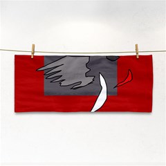 Red Abstraction By Moma Hand Towel