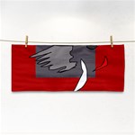 Red abstraction by Moma Hand Towel Front