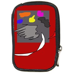 Red Abstraction By Moma Compact Camera Cases by Valentinaart