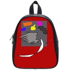 Red Abstraction By Moma School Bags (small) 