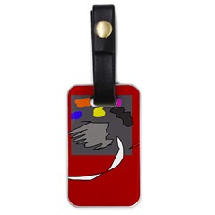 Red Abstraction By Moma Luggage Tags (one Side) 