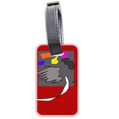 Red Abstraction By Moma Luggage Tags (two Sides)