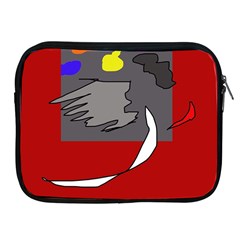 Red Abstraction By Moma Apple Ipad 2/3/4 Zipper Cases by Valentinaart