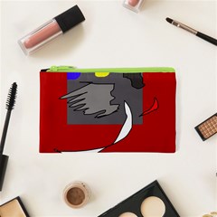 Red Abstraction By Moma Cosmetic Bag (xs) by Valentinaart