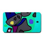 Blue comic abstract Medium Bar Mats 16 x8.5  Bar Mat