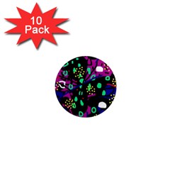 Abstract colorful chaos 1  Mini Magnet (10 pack) 