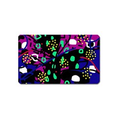 Abstract colorful chaos Magnet (Name Card)