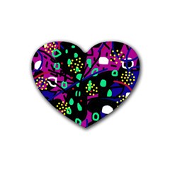 Abstract colorful chaos Heart Coaster (4 pack) 