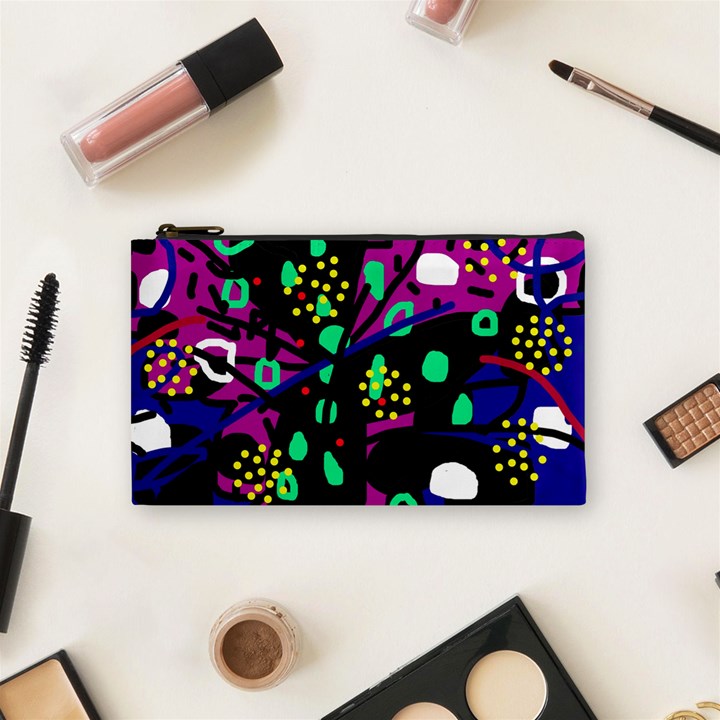 Abstract colorful chaos Cosmetic Bag (Small) 