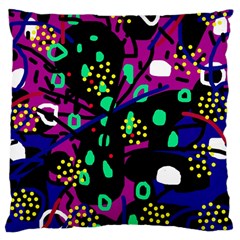 Abstract colorful chaos Large Cushion Case (One Side)