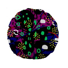 Abstract colorful chaos Standard 15  Premium Round Cushions